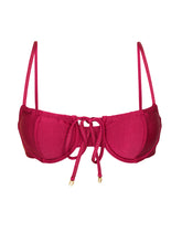 Laad de afbeelding in de Gallery-viewer, Product Front: Rio De Sol Top Top Shimmer-Desejo Balconet-Tie