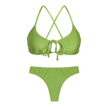 Laad de afbeelding in de Gallery-viewer, Product Front: Rio De Sol Set Set Shimmer-Botanica Tank-Tie Nice-Fio