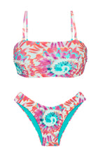 Laad de afbeelding in de Gallery-viewer, Product Front: Rio De Sol Set Set Splash Bandeau-Reto Highleg