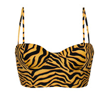 Laad de afbeelding in de Gallery-viewer, Product Front: Rio De Sol Top Top Wild-Orange Balconet-Anna