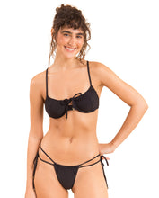 Laad de afbeelding in de Gallery-viewer, Gallery: Rio De Sol Set Set Dots-Black Balconet-Tie Pipa