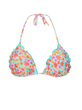 Laad de afbeelding in de Gallery-viewer, Product Front: Rio De Sol Top Top Ditsy-Sky Frufru