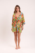 Laad de afbeelding in de Gallery-viewer, Model Front: Rio De Sol Kaftans / Cover Ups Tropical Kaftan Bel