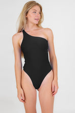 Laad de afbeelding in de Gallery-viewer, Model Front: Rio De Sol One-Piece Nero Santorini