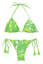 Laad de afbeelding in de Gallery-viewer, Product Front: Rio De Sol Set Set Green-Palms Frufru-Fio