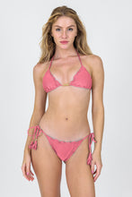 Laad de afbeelding in de Gallery-viewer, Model Front: Rio De Sol Bottom Bottom Shimmer-Confetti Frufru-Comfy