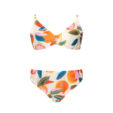 Laad de afbeelding in de Gallery-viewer, Product Front: Rio De Sol Girl's Two-Piece Picnic Bikini Kids