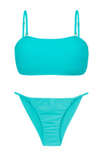 Laad de afbeelding in de Gallery-viewer, Product Front: Rio De Sol Set Set Jade Bandeau-Reto Cheeky-Fixa