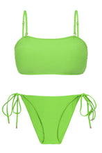 Laad de afbeelding in de Gallery-viewer, Product Front: Rio De Sol Set Set Lemon Bandeau-Reto Ibiza-Comfy