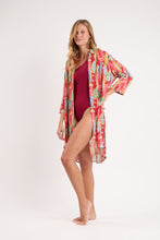 Laad de afbeelding in de Gallery-viewer, Image 02: Rio De Sol Shirtdress Sea-Bloom Chemise Gabriele