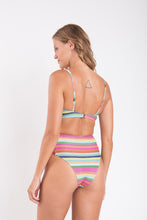 Laad de afbeelding in de Gallery-viewer, Model Back: Rio De Sol Top Top Supercolor Bandeau-Joy