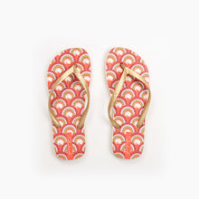 Laad de afbeelding in de Gallery-viewer, Product Front: Rio De Sol Flip-Flop Floral-Scales Slim