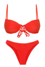 Laad de afbeelding in de Gallery-viewer, Product Front: Rio De Sol Set Set Cotele-Tomate Balconet-Pushup Lisboa