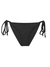 Laad de afbeelding in de Gallery-viewer, Product Front: Rio De Sol Bottom Bottom Malibu-Black Cheeky-Tie