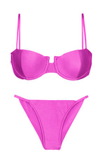 Laad de afbeelding in de Gallery-viewer, Product Front: Rio De Sol Set Set Eden-Pink Balconet Cheeky-Fixa