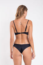 Laad de afbeelding in de Gallery-viewer, Model Back: Rio De Sol Set Set Touch-Black Bandeau-Crispy Nice