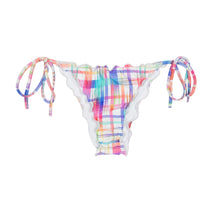 Laad de afbeelding in de Gallery-viewer, Product Front: Rio De Sol Bottom Calcinha Plaid Frufru