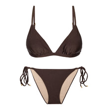 Laad de afbeelding in de Gallery-viewer, Product Front: Rio De Sol Set Set Shimmer-Coffee Tri-Fixo Ibiza-Comfy