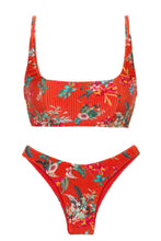 Laad de afbeelding in de Gallery-viewer, Product Front: Rio De Sol Set Set Wildflowers Bra-Sport Lisboa
