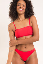Laad de afbeelding in de Gallery-viewer, Image 09: Rio De Sol Top Top Rouge Bandeau-Reto