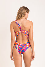 Laad de afbeelding in de Gallery-viewer, Model Back: Rio De Sol One-Piece Funny Santorini