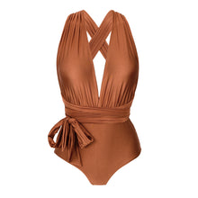 Laad de afbeelding in de Gallery-viewer, Product Back: Rio De Sol One-Piece Nocciola Marina