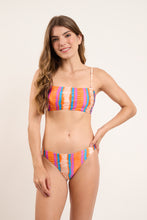 Laad de afbeelding in de Gallery-viewer, Model Front: Rio De Sol Top Top Stripes Bandeau-Reto