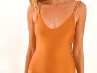 Laad en speel video af in Gallery-viewer, Video: Rio De Sol One-Piece Shimmer-Nocciola Hype-Noa