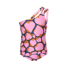 Laad de afbeelding in de Gallery-viewer, Product Front: Rio De Sol Girl's One-Piece Amore-Pink Santorini-Kids