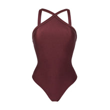 Laad de afbeelding in de Gallery-viewer, Product Front: Rio De Sol One-Piece Barolo High-Neck