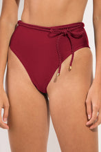 Laad de afbeelding in de Gallery-viewer, Gallery: Rio De Sol Bottom Bottom Shimmer-Divino Belted-High-Waist
