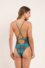 Laad de afbeelding in de Gallery-viewer, Model Back: Rio De Sol One-Piece Brisa Sunny