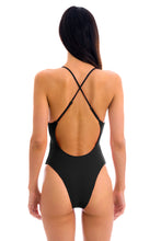 Laad de afbeelding in de Gallery-viewer, Model Back: Rio De Sol One-Piece Dots-Black Ivy Strap