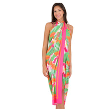 Laad de afbeelding in de Gallery-viewer, Gallery: Rio De Sol Pareo Green Bloom Canga