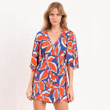 Laad de afbeelding in de Gallery-viewer, Gallery: Rio De Sol Mini Dress Leaves Mini Dress