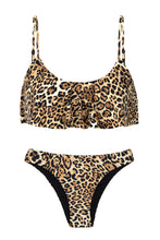 Laad de afbeelding in de Gallery-viewer, Product Front: Rio De Sol Set Leopardo Babado
