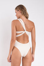 Laad de afbeelding in de Gallery-viewer, Model Back: Rio De Sol One-Piece Malibu-Natural Santorini
