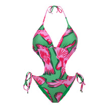 Laad de afbeelding in de Gallery-viewer, Product Front: Rio De Sol One-Piece Parrots Trikini-Comfy