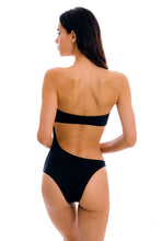 Laad de afbeelding in de Gallery-viewer, Model Back: Rio De Sol One-Piece Preto Body-Rio