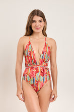 Laad de afbeelding in de Gallery-viewer, Model Front: Rio De Sol One-Piece Sea-Bloom New Vegas