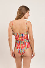 Laad de afbeelding in de Gallery-viewer, Model Back: Rio De Sol One-Piece Sea-Bloom Sara-Op