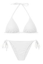 Laad de afbeelding in de Gallery-viewer, Product Front: Rio De Sol Set Set Bora-White Tri-Inv Lacinho