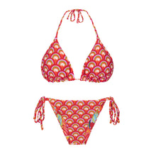 Laad de afbeelding in de Gallery-viewer, Product Front: Rio De Sol Set Set Floral-Scales Tri-Inv Lacinho