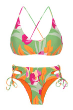 Laad de afbeelding in de Gallery-viewer, Product Front: Rio De Sol Set Set Green-Bloom Bralette Madrid