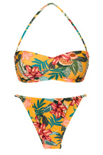 Laad de afbeelding in de Gallery-viewer, Product Front: Rio De Sol Set Set Lis Bandeau-Pli Cheeky-Fixa