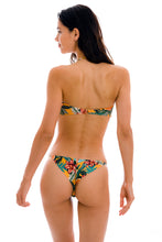 Laad de afbeelding in de Gallery-viewer, Model Back: Rio De Sol Set Set Lis Bandeau-Pli Cheeky-Fixa