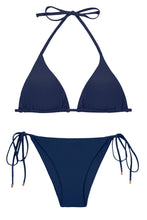 Laad de afbeelding in de Gallery-viewer, Product Front: Rio De Sol Set Set Navy Tri-Inv Lacinho