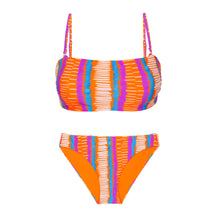 Laad de afbeelding in de Gallery-viewer, Product Front: Rio De Sol Set Set Stripes Bandeau-Reto Essential-Comfy