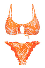 Laad de afbeelding in de Gallery-viewer, Product Front: Rio De Sol Set Set Trail-Orange Tank-Tie Ipanema