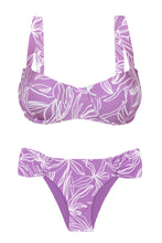 Laad de afbeelding in de Gallery-viewer, Product Front: Rio De Sol Set Set Trail-Purple Amelia Baobi